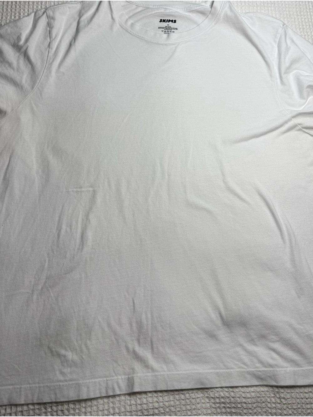 SKIMS White Short-Sleeve Crewneck Top